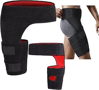 Ortho-Wrap Hip Brace, Healthy Lab Co Sciatica Brace, Hip Brace for Sciatica Pain Relief, Stabilizing Hip Brace,Groin Thigh Sleeve Hip Support Wrap, Wrap Hip Brace for Men Women