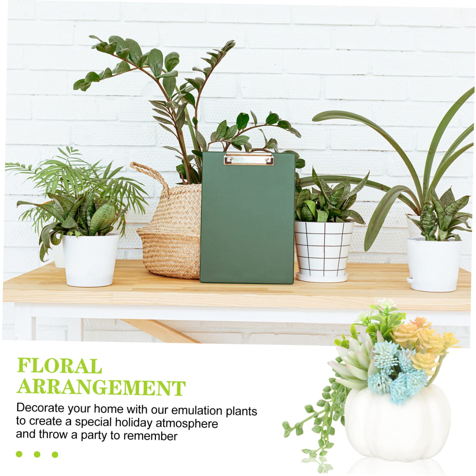 Cabilock 5 Stück Künstliche Topfpflanze Simulation Fälschung Eingetopft Dekorative Künstliche Sukkulenten Gefälscht Bonsai-Dekorationen Bonsai-Baum Künstlich Desktop - Green Plastik