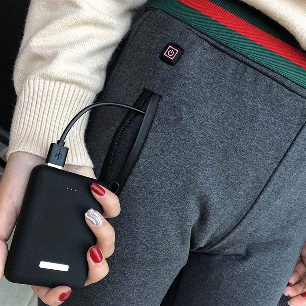 LANGWEI Donne Riscaldati Pantaloni, USB Ricaricabile Compressione Leggings Elastico Casuale Caldo Strato Base Athletic Elettrici Termici Pantaloni Yoga Pantaloni Riscaldamento