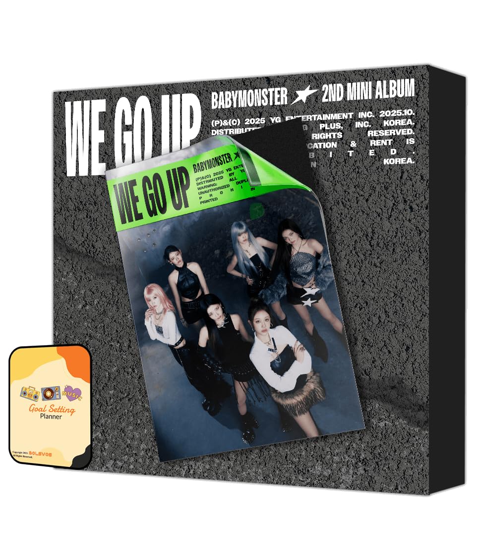 BABYMONSTER Album - WE GO UP WE ver. (STANDARD ver.)+Pre Order Benefits+BolsVos Exclusive Idol-Inspired Giveaways Package