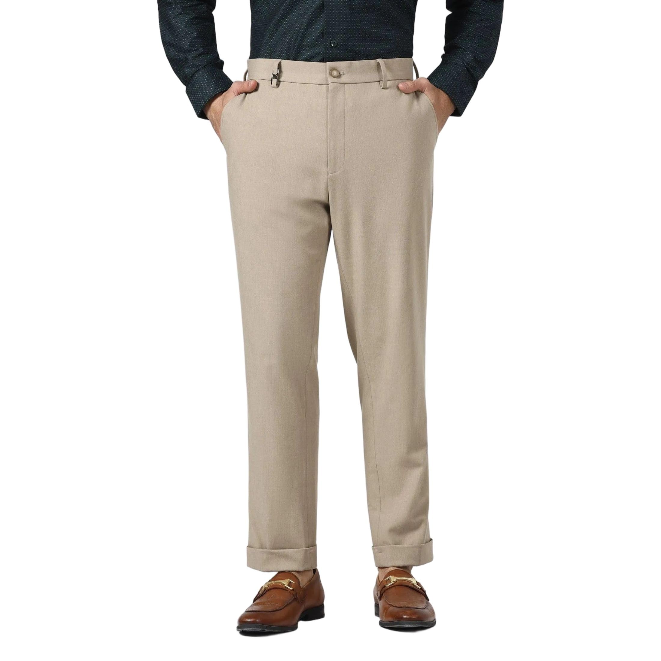 blackberrys Men's Polyester Blend Self-Design Formal Trousers-picture-40