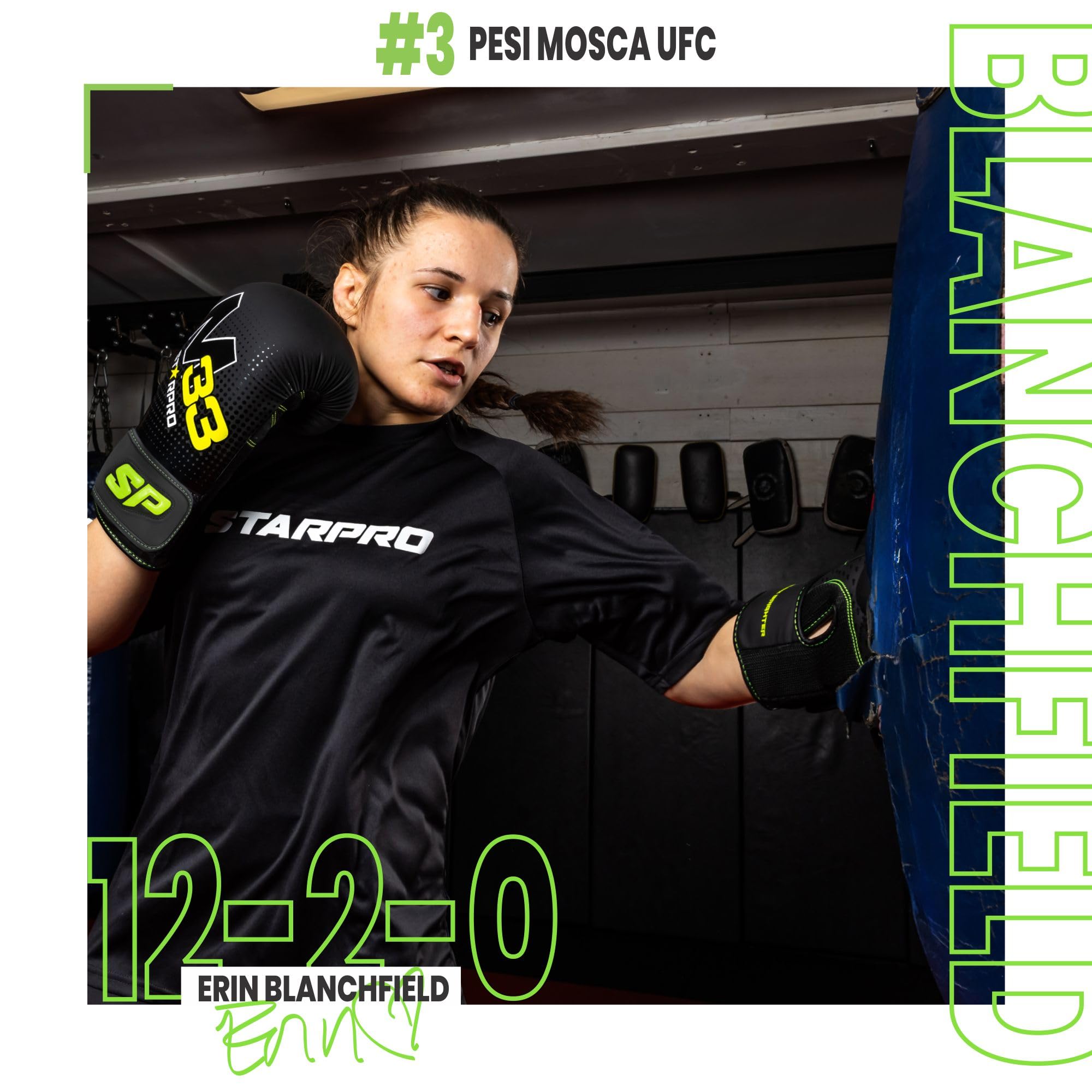 Starpro Guantoni da Boxe in Pelle Sintetica Opaca. Guanti Allenamento e Sparring, Muay Thai, Kickboxing, Fitness, Pugilato - Nero e Verde - 8oz 10oz 12oz 14oz 16oz - Donna e Uomo