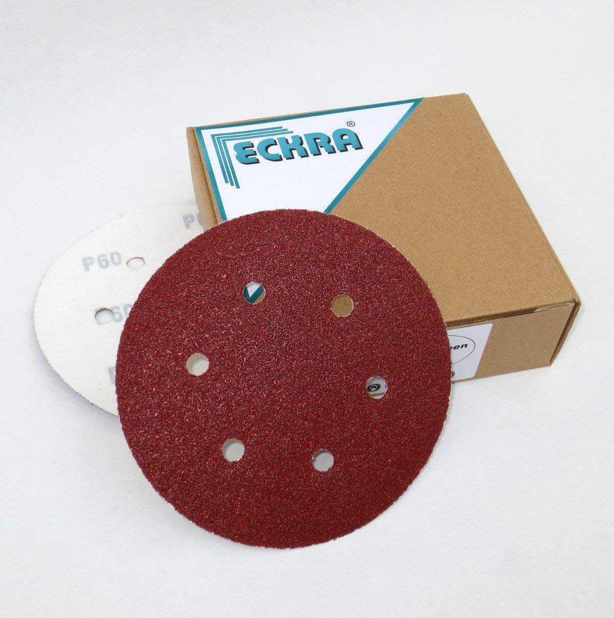 ECKRA® 50 Schleifscheiben 150 Mm Kletthaftend P220 – Ohne Loch, Für Holz & Metall, Excen