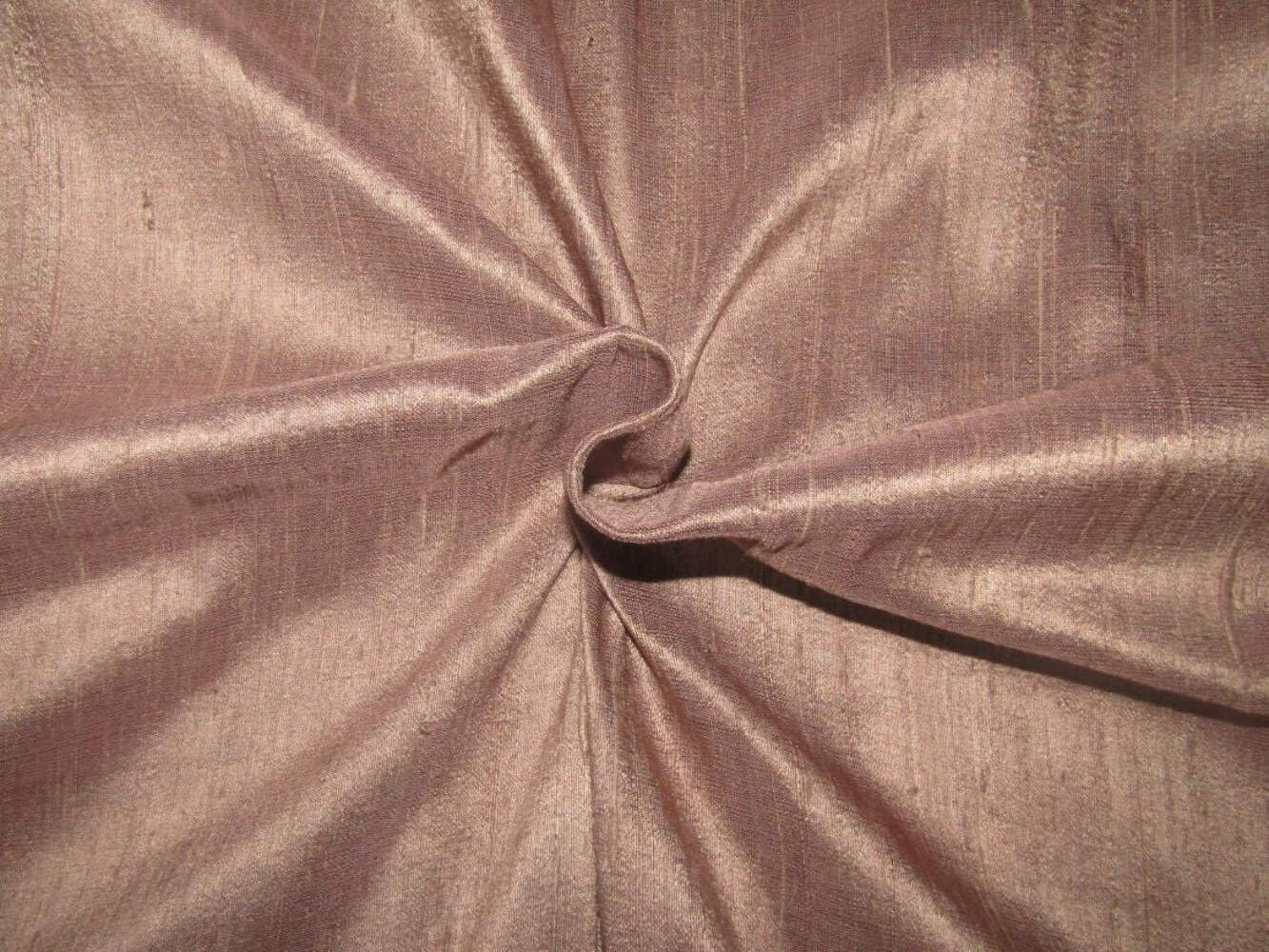 Tissu Dupioni 100% pure soie rose poudré haut de gamme pour haute couture - 6