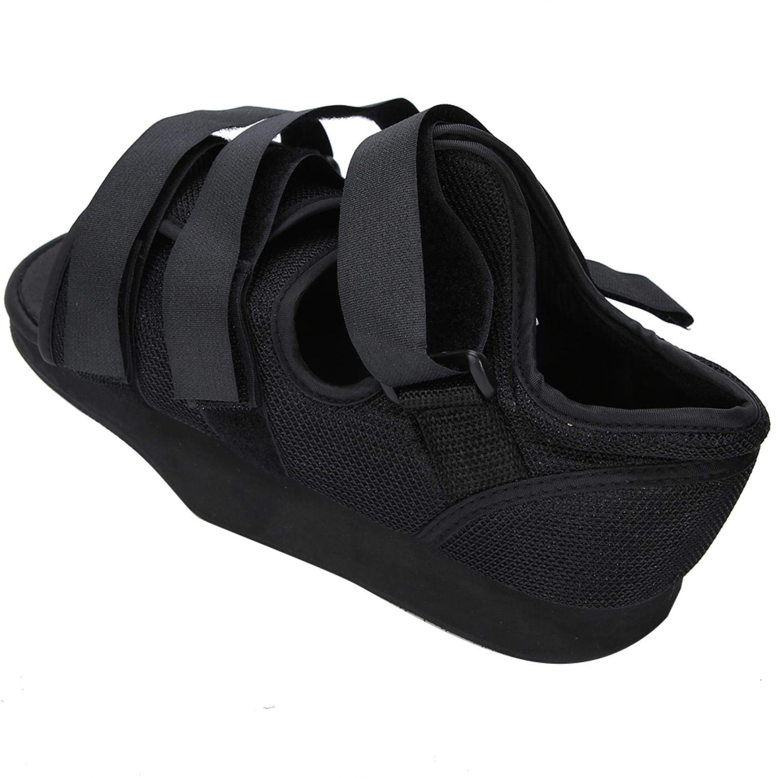 Walking Shoe, Soft Durable Breathable Lightweight Adjustable Fastener Strap Post OP Shoe, for Men Broken(Open-toe front pressure relief shoes, M)-image-46