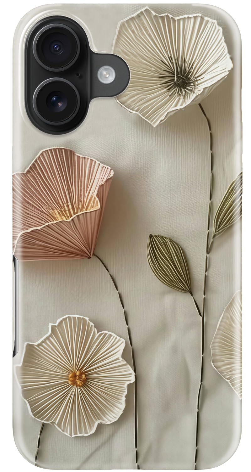 Goodon for iPhone 17 Pro Max Case Cute, Preppy Floral Design,Slim Silicone Protective Hard Cover, Wireless Charging Compatible Aesthetic Glossy Y2K Phone Cases for Women Girls, Marbled Floral Veins — view 70
