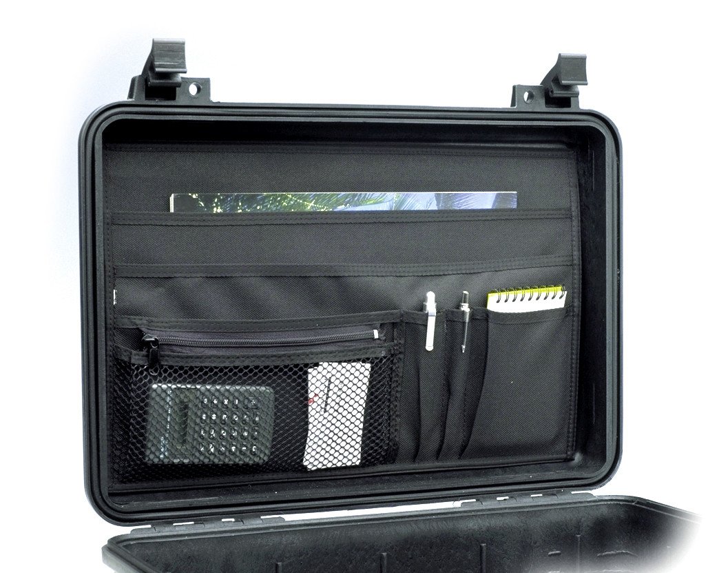 PELI 1509 Organizador de Tapa, Accesorio Original para Maletas Protector, Compatible 1500 (Se Vende por Separado), Color: Negro