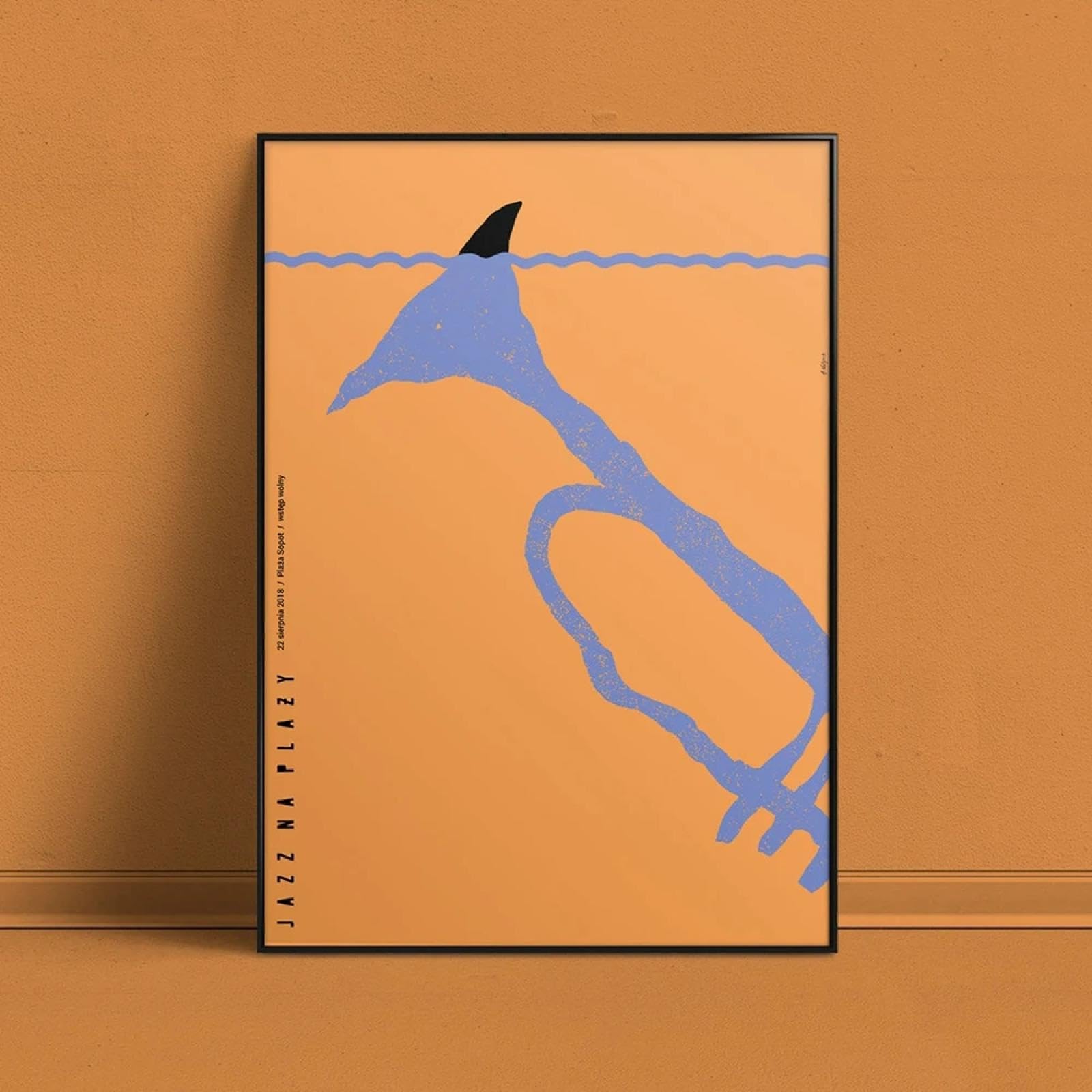 MAIMANG Famosi poster e stampe di musica jazz, strumenti musicali, dipinti su tela, quadri da parete per la decorazione del soggiorno, cornice 60x80cm
