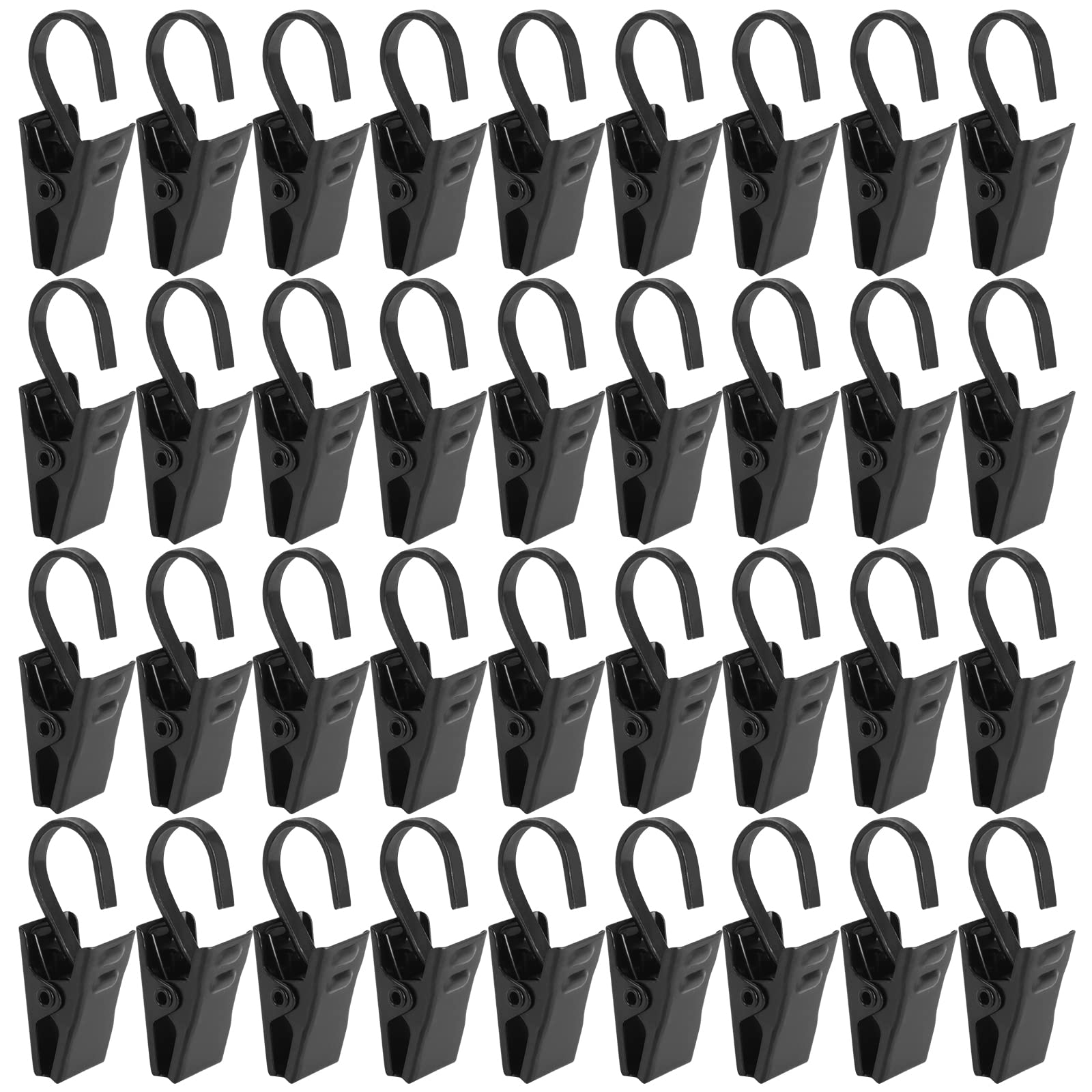 Hamaca perchero para almacenamiento de baño, ganchos resistentes en forma de S, ganchos negros en forma de S, ganchos para colgar plantas, ganchos pequeños, ganchos de pared, ganchos de utilidad