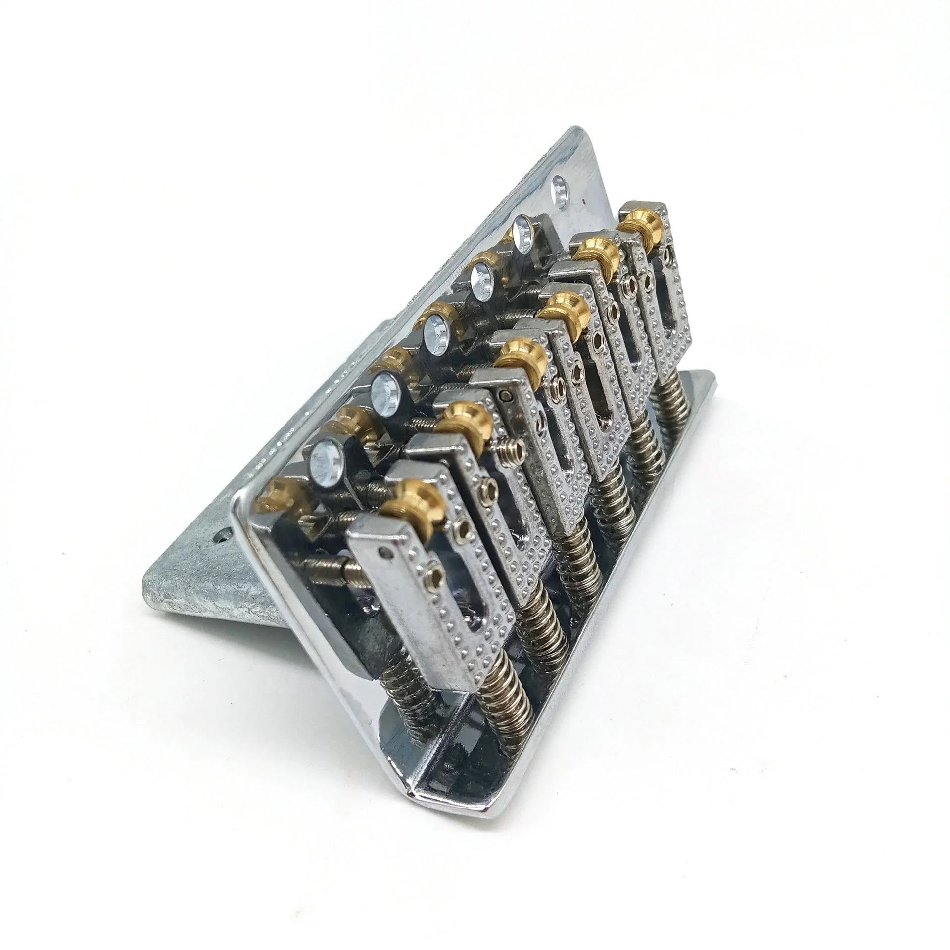 Set Ponti Per Chitarra Ponte tremolo a sella piatta a 6 corde per chitarra elettrica FD ST Ricambi e accessori Oro Argento Nero(Silver)