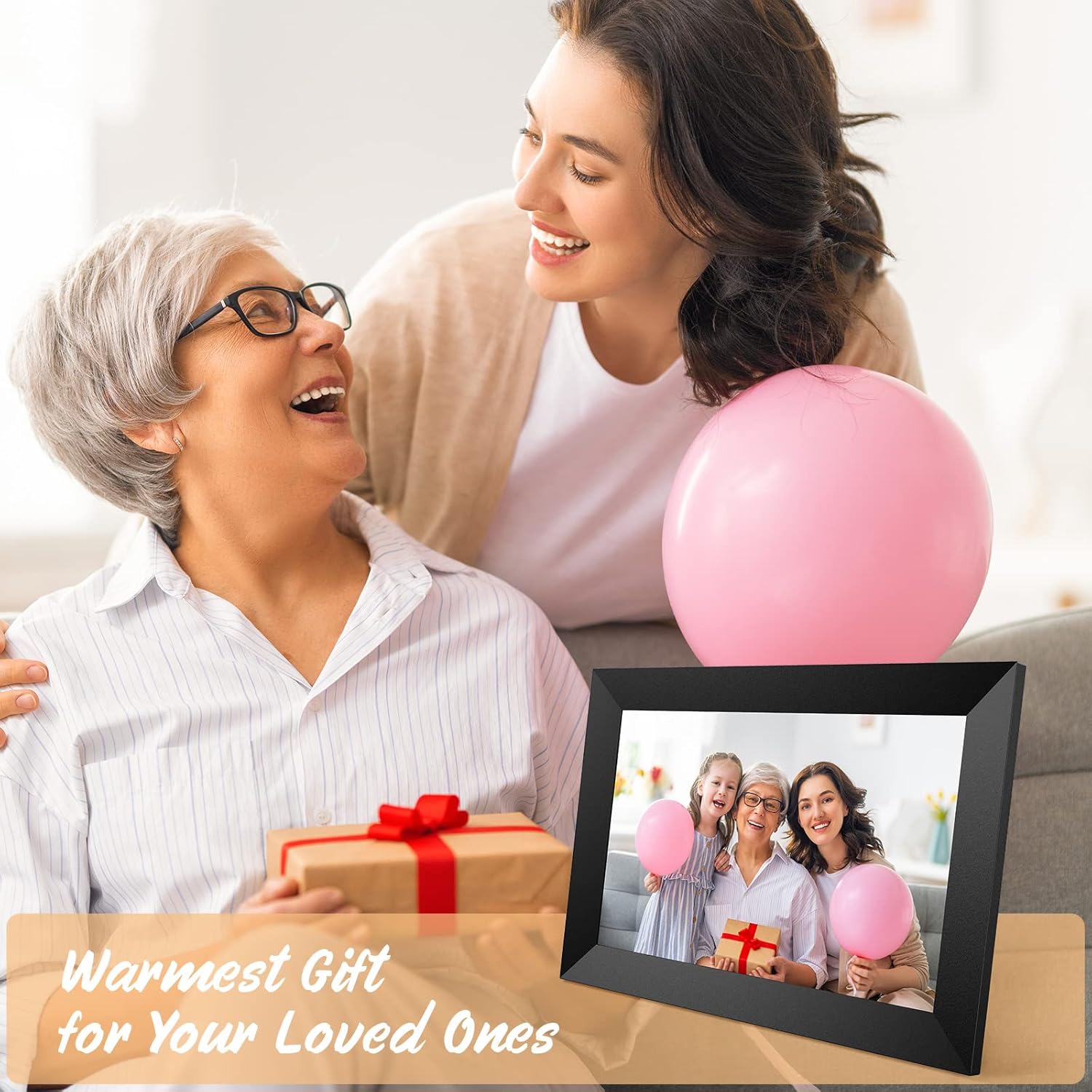 Buy Digital Photo Frame, AUZNCU 10.1“ WiFi Digital Picture Frame with