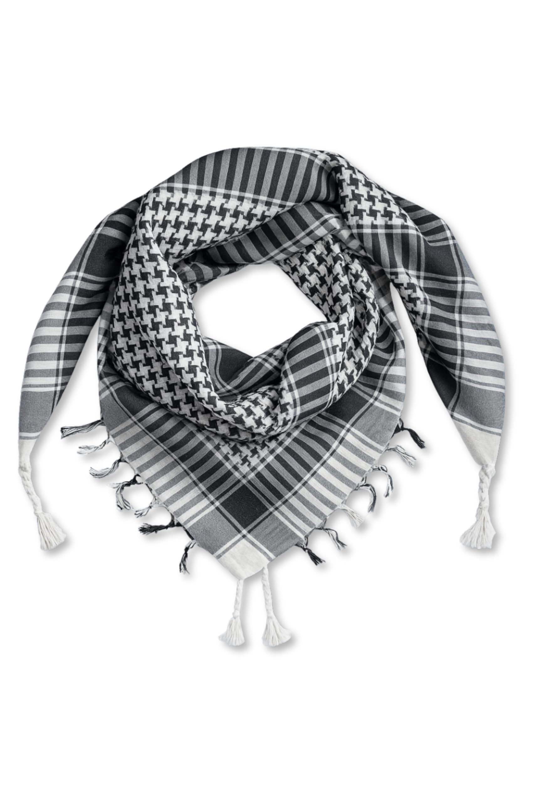 Kefiah Palestinese in Cotone | Shemagh Uomo | Hirbawi Kufiya Sciarpa Foulard Tattico Palestina | Cappello Deserto Uomo | Keffiyeh Scialle Donna Copricapo per Deserto Kefiah per Sport Camping Trekking