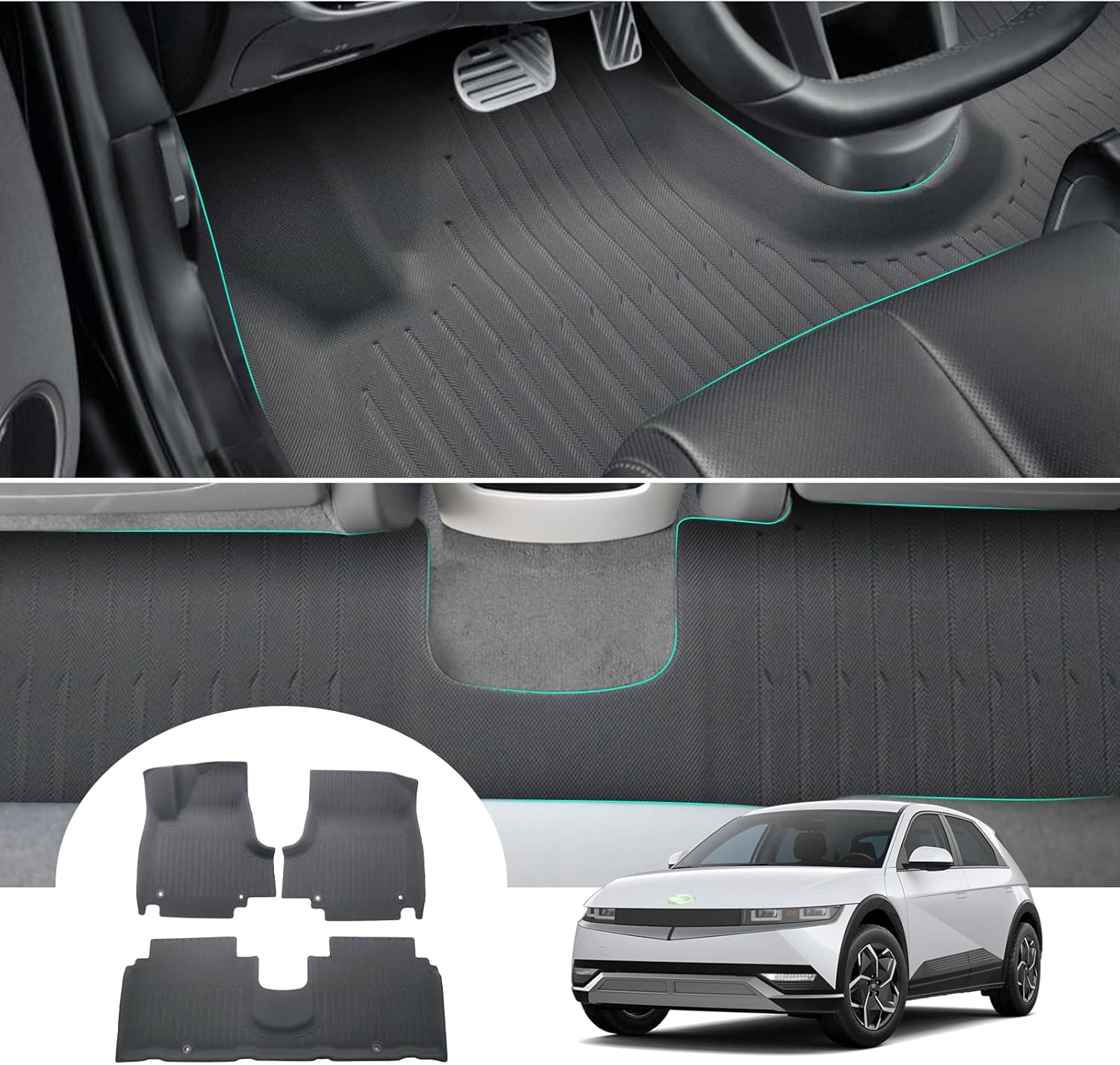 [EU Left Hand Drive] GAFAT Compatible with Hyundai Ioniq 5 2021 2022 Floor Mats, Ioniq 5 Floor