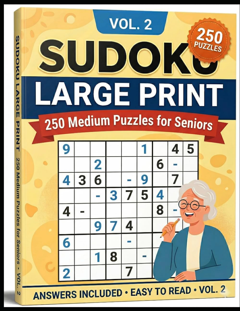 250 Medium Sudoku Puzzles for Seniors-Vol 2