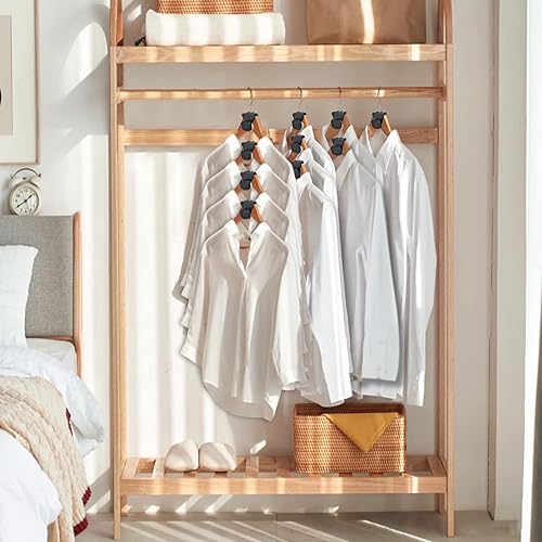 Miniatura 5 de 30 perchas que ahorran espacio, ahorran espacio en forma de oso con triángulos para perchas, colgador de ropa de plástico para organizador y