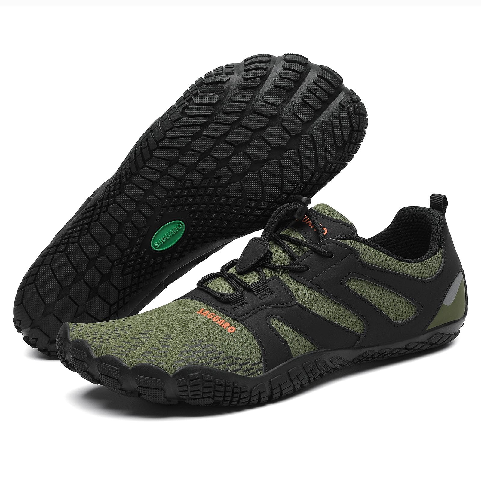 SAGUARO Zapatillas Barefoot Mujer Hombre Calzado Minimalistas Transpirable Zapatos de Trail Running para Fitness Trekking Gr.35-48