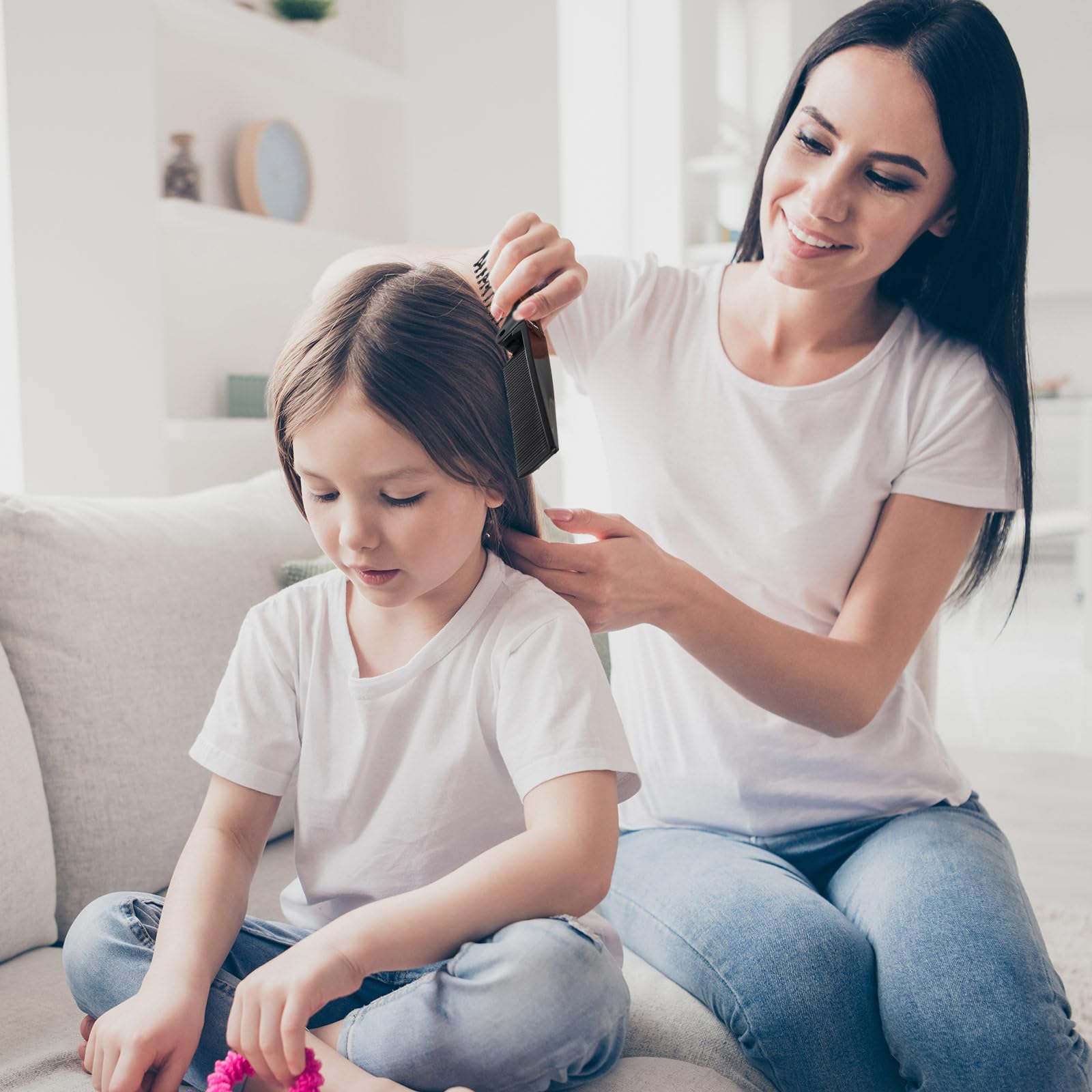 Maxcheck Tragbare faltbare Haarbürste, Doppelköpfe, Reisekamm, Taschen-Kamm, kompakte Größe, Haarkämme, kleine Bürste, Kamm, Styling-Werkzeug für Damen, Herren, Zuhause, Krankenpflege, Schwarz, 200