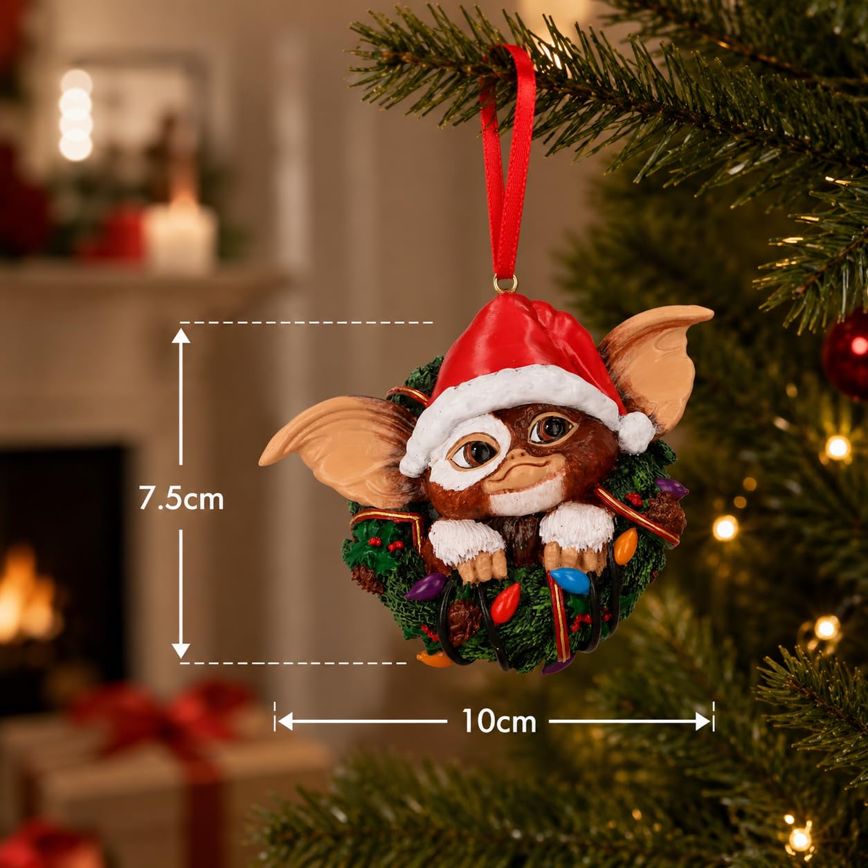 Amazon.com: Nemesis Now Gremlins Gizmo in Wreath Hanging Ornament