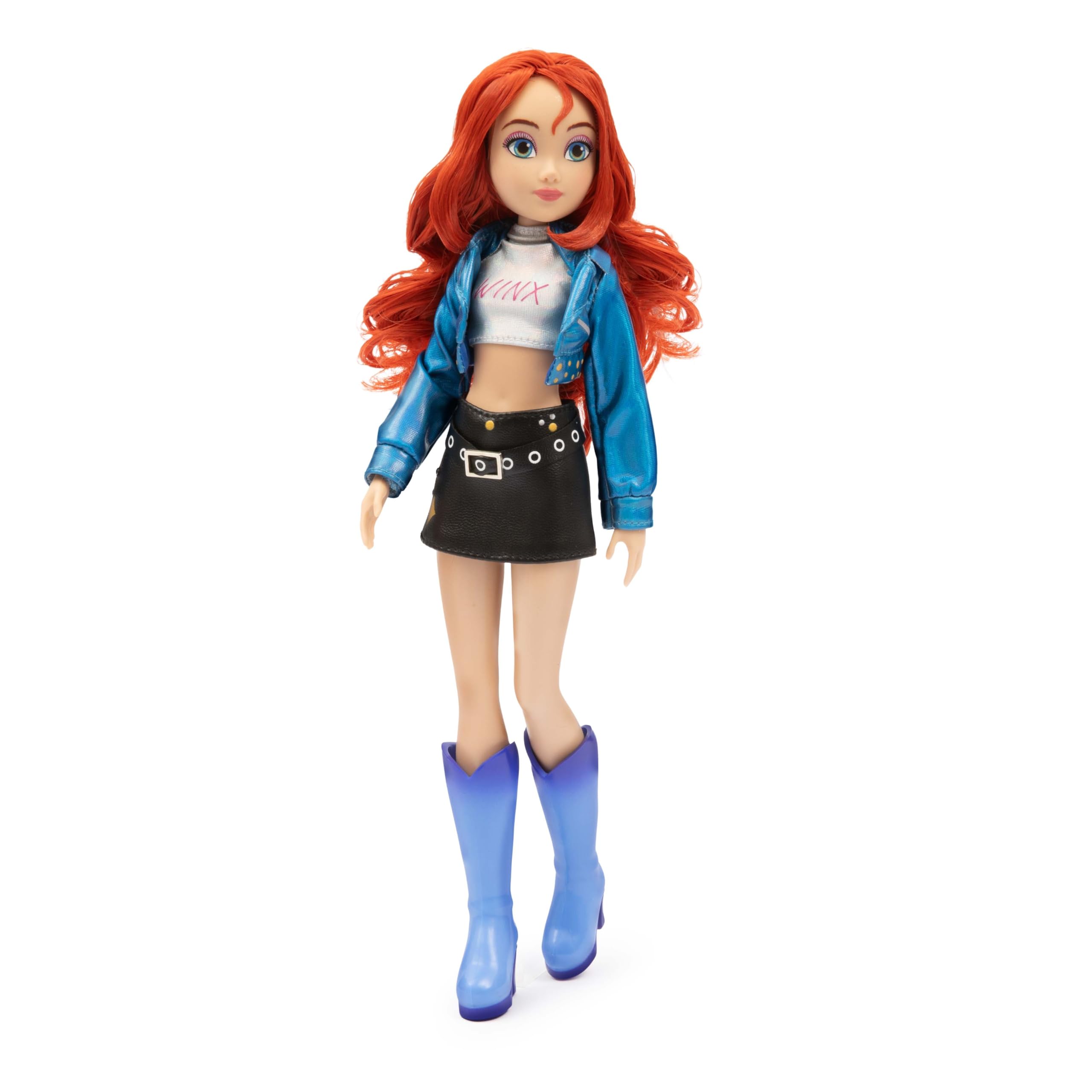 Winx Club Beauty Pop Doll Bloom with Fashion Concert Outfit & Glitter Gel - Poupée de fée entièrement articulée avec Accessoires de beauté - Jouet Officiel pour Filles - Âge 4+