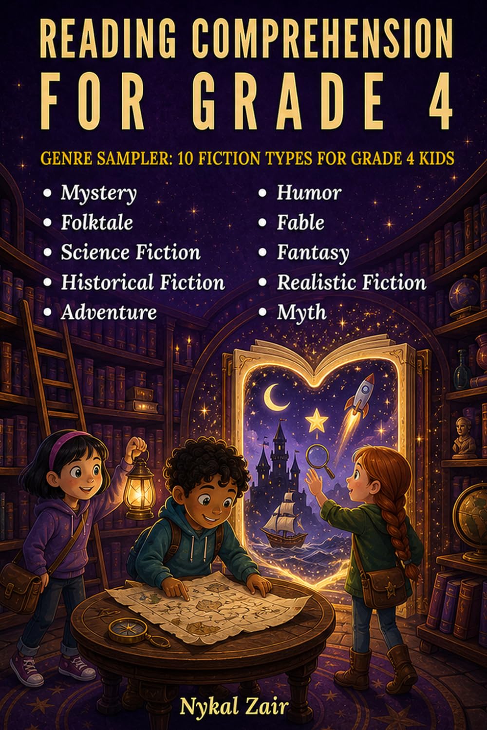 READING COMPREHENSION FOR GRADE 4: GENRE SAMPLER: 10 FICTION TYPES FOR GRADE 4 KIDS