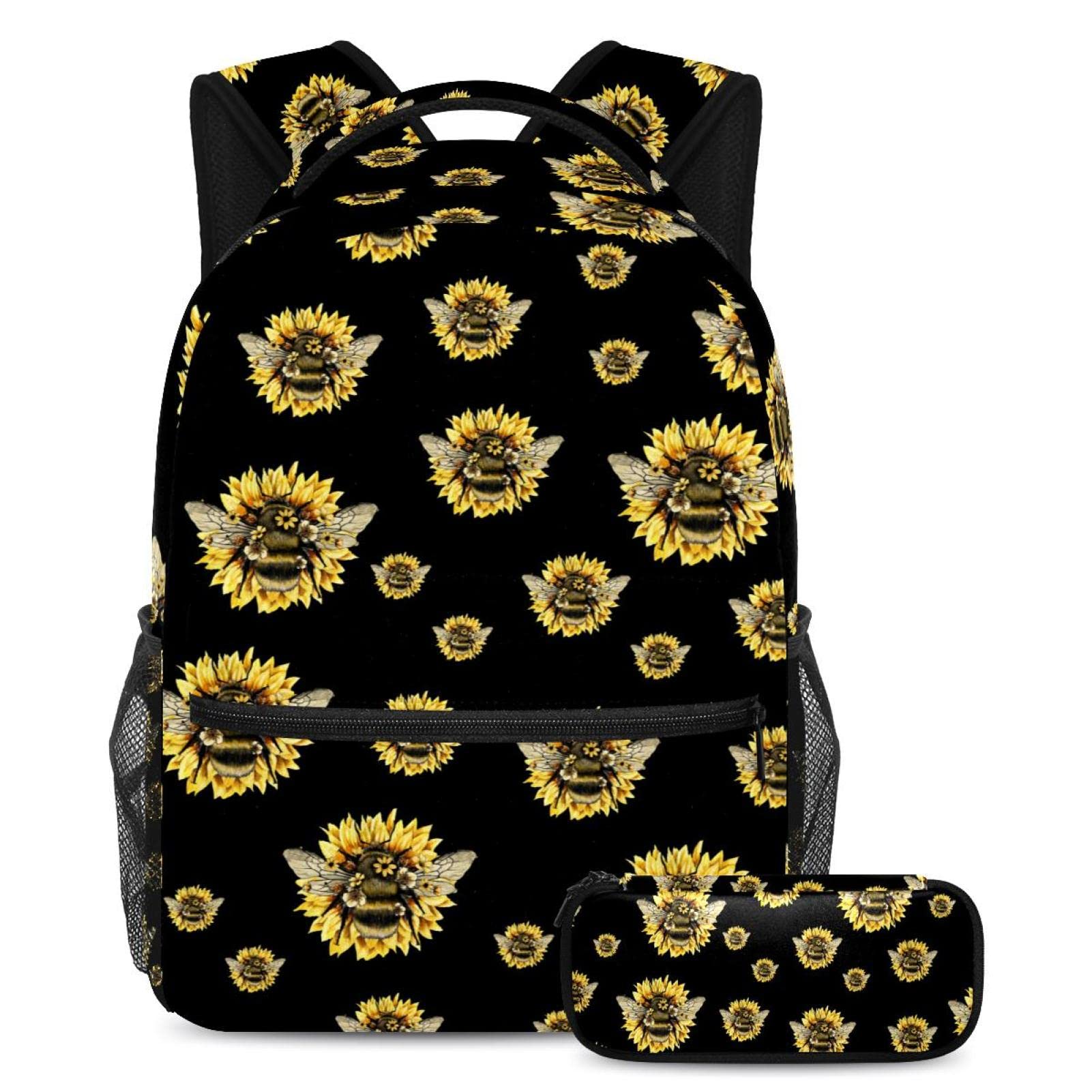 Sac à dos abeille jaune et nature pour une rentrée joyeuse - 7