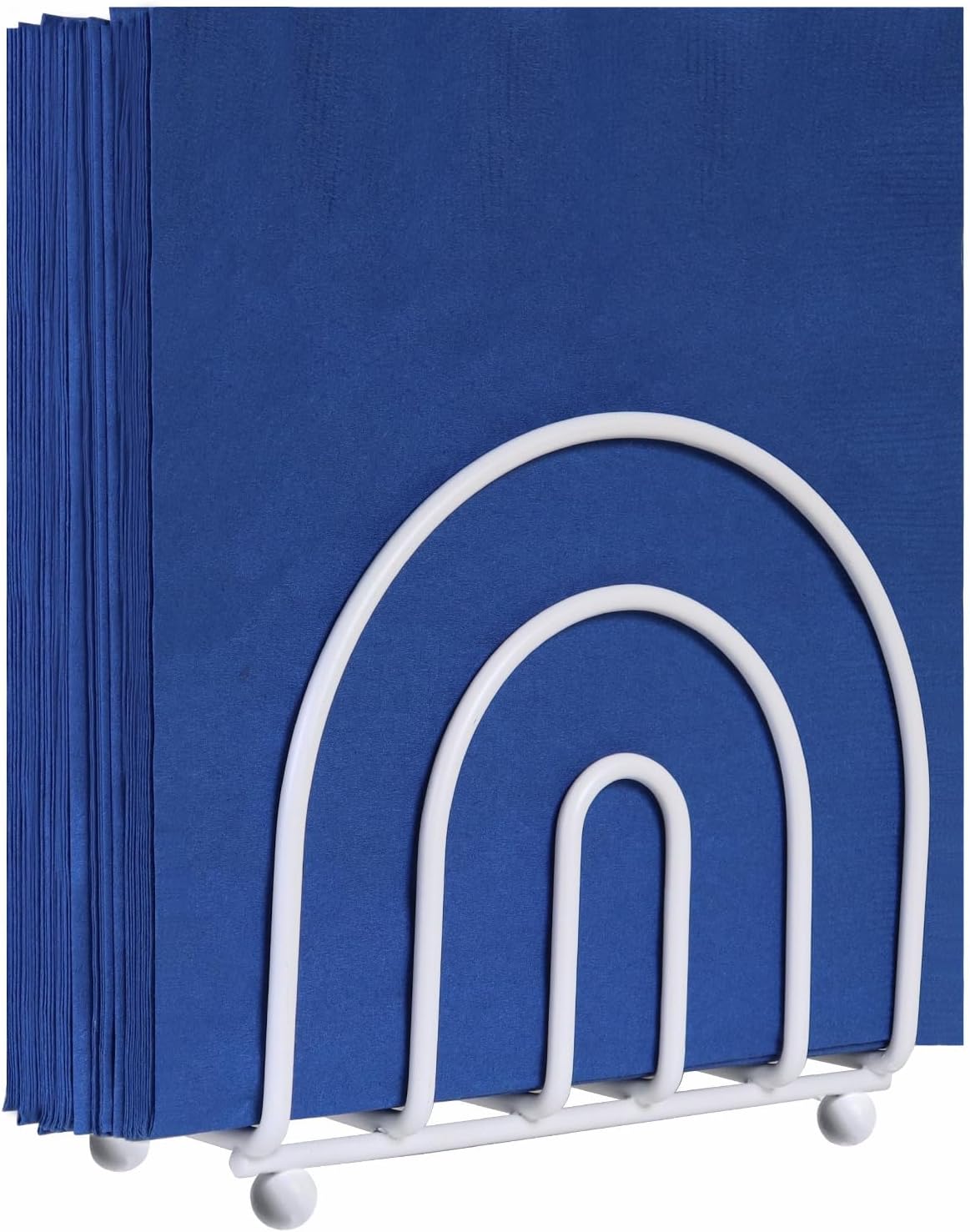 Blue Donuts Gold Arc Collection Napkin Holder – Napkin Holders for Tables, Modern Napkins Holder, Dining Table Napkin Holders for Kitchen,