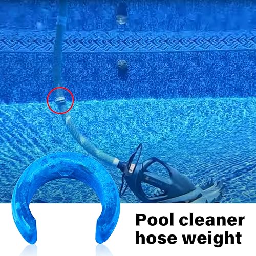 Miniatura 4 de Paquete de 4 unidades de repuesto de manguera de limpieza de piscina, peso de manguera de piscina compatible con Zodiac Baracuda W83247, X70105