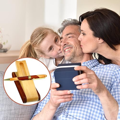 Miniatura 6 de Bolígrafos de madera de lujo, regalos de agradecimiento de Navidad para hombres con estuche de negocios, regalo de agradecimiento, juego de