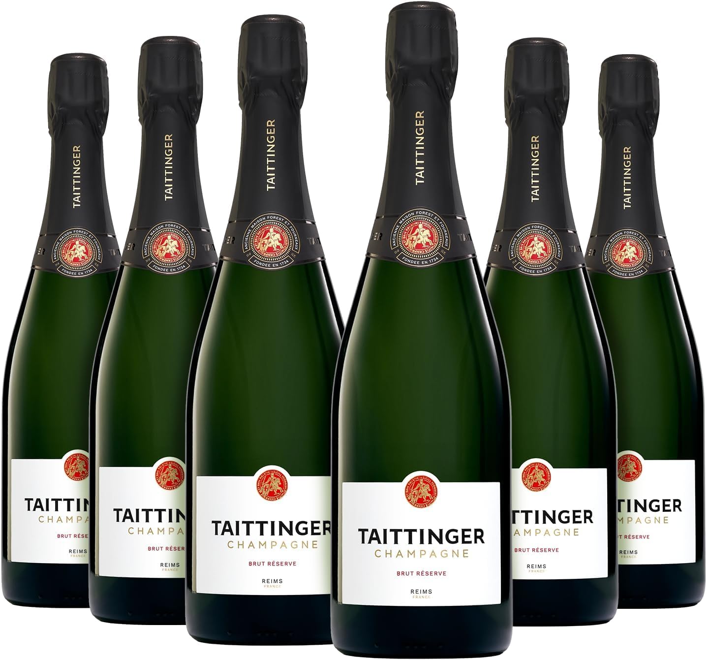 Taittinger Brut Réserve - Champagne - Lot de 6 bouteilles de 75 cl