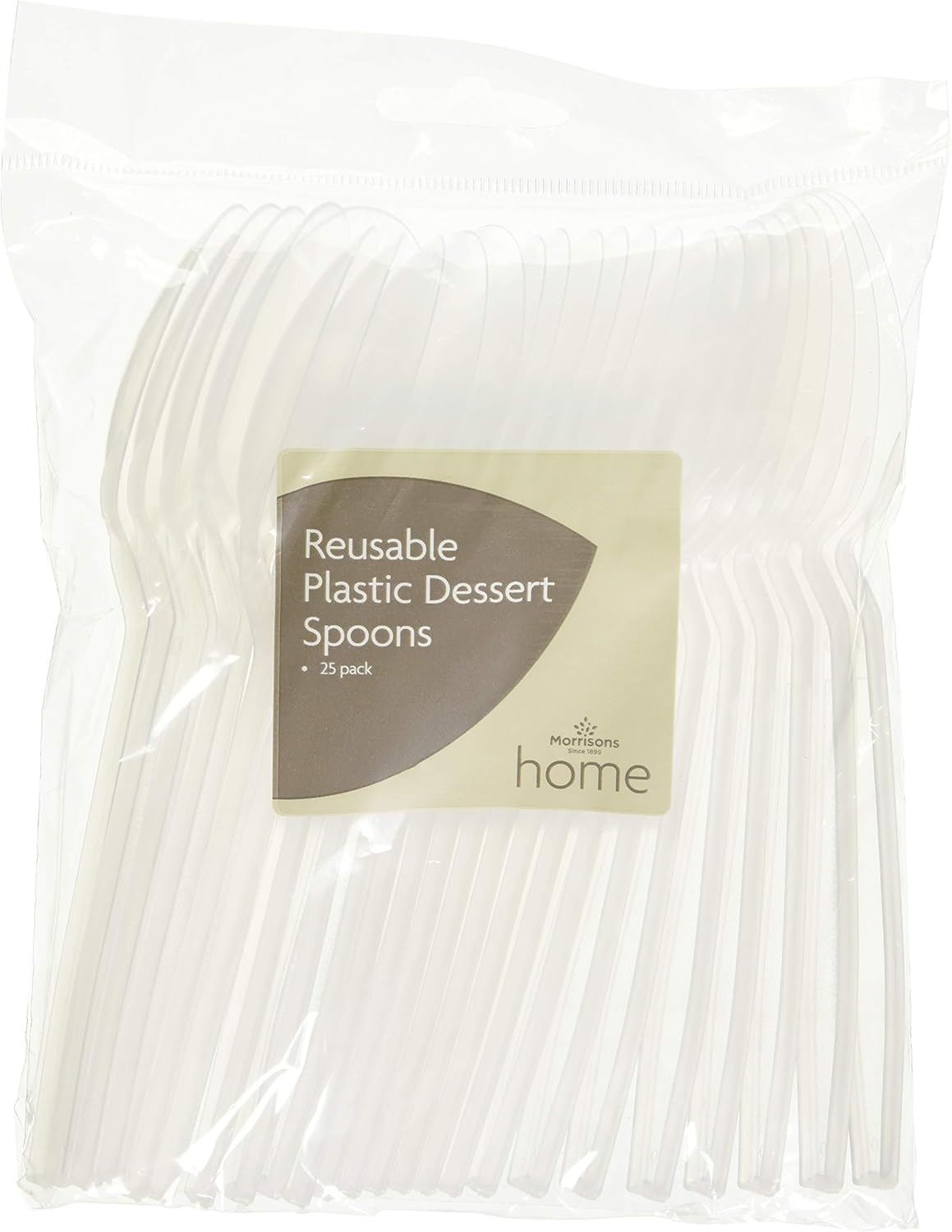 Morrisons Reusable Dessert Spoon, 25 Count (Pack of 1) Amazon.co.uk