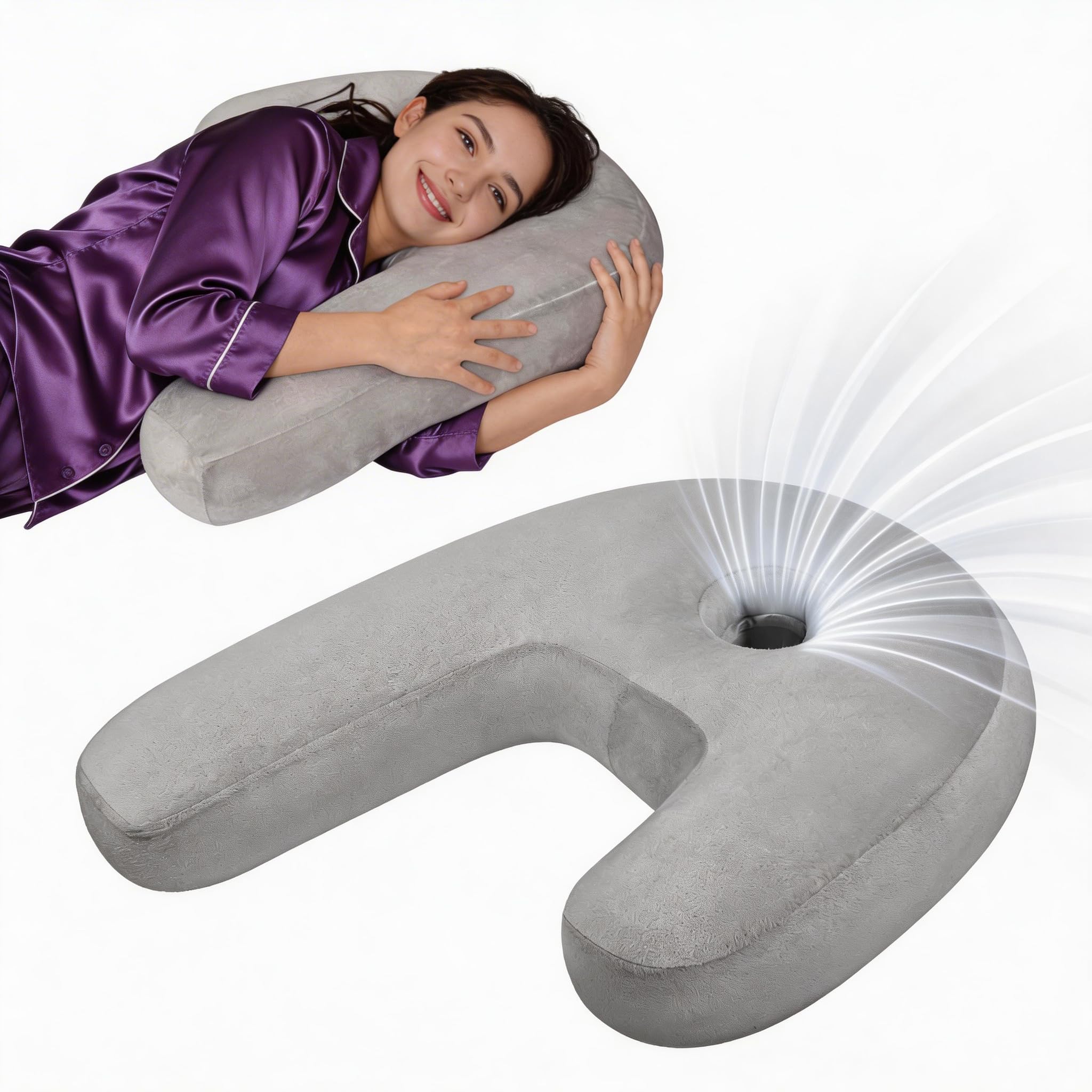 Nockovi J-Shaped Pillow