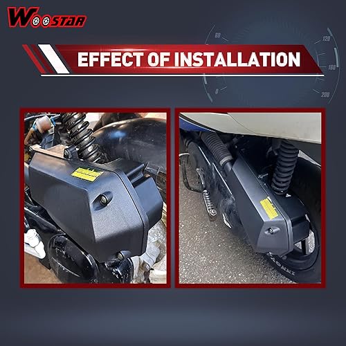 Miniatura 6 de WOOSTAR Filtro de aire de 1.732 pulgadas de repuesto para 150cc GY6 ATV 4 Wheeler Dune Buggy Go Kart Scooter