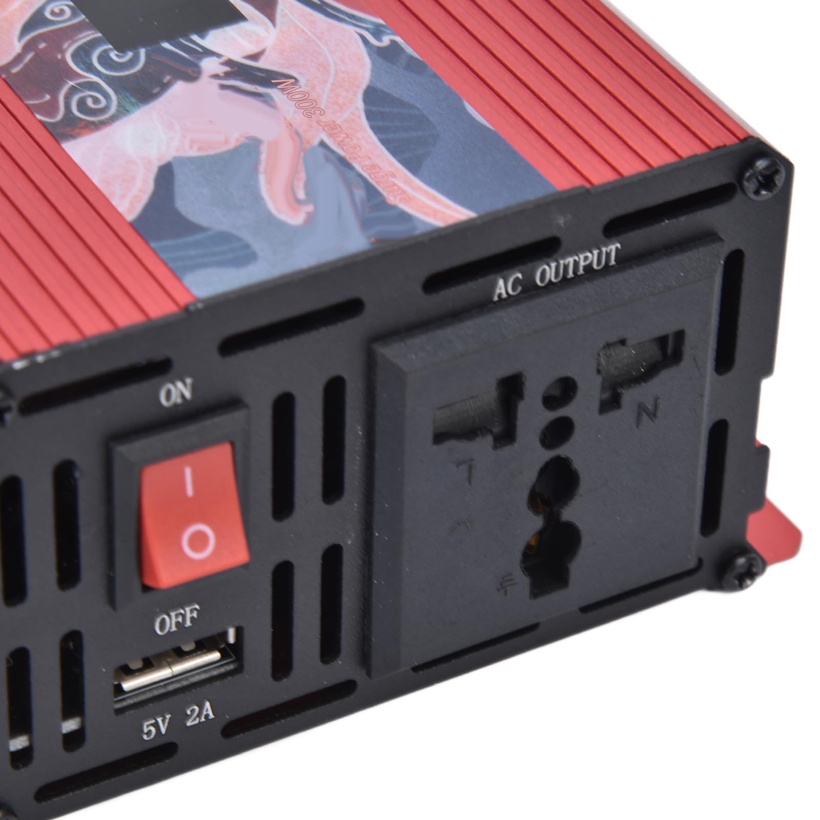 Przetwornica Czystego Sinus 300W, 12V na 220V AC Samochodowy (Red)