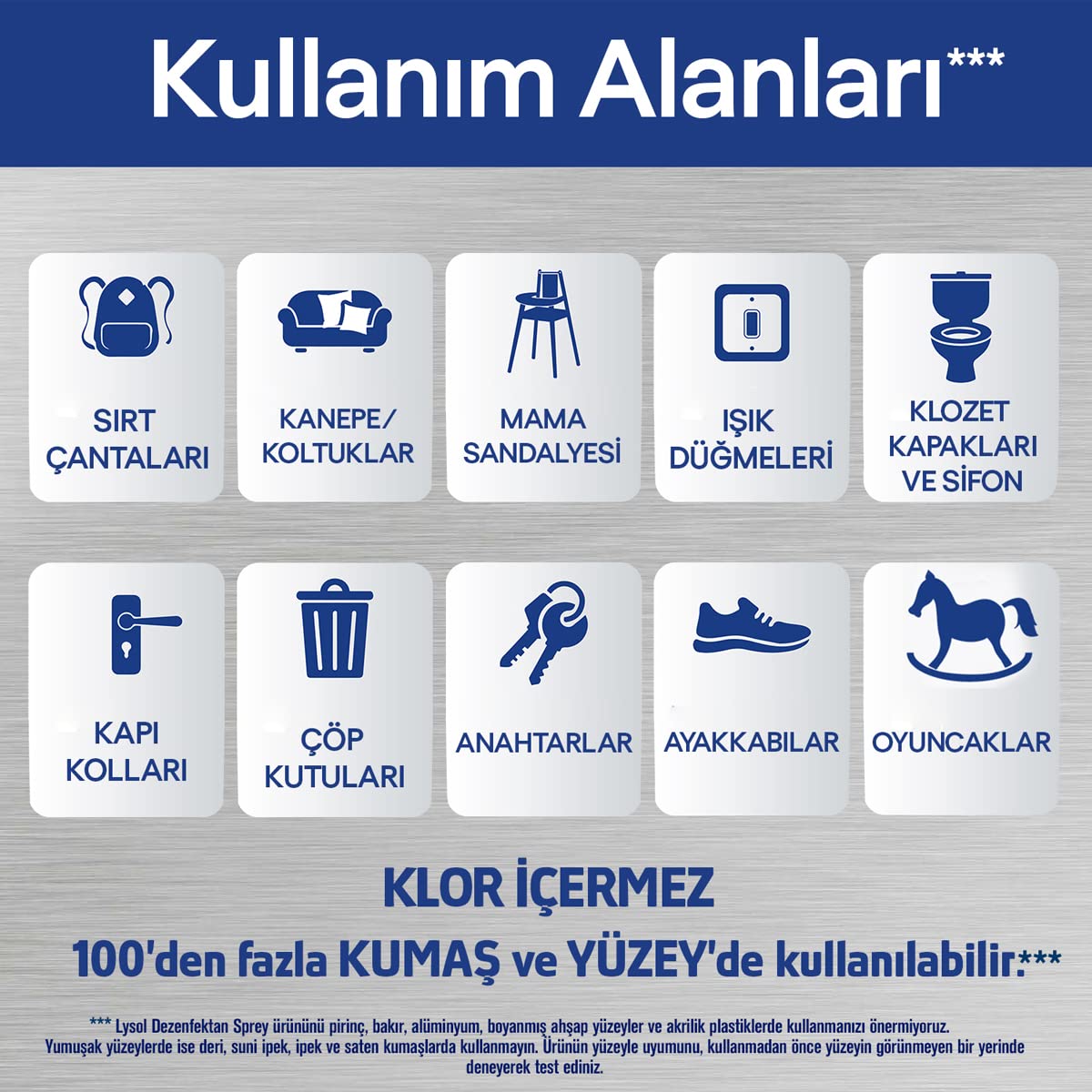 Lysol Yüzey Dezenfektanı (6 x 400 ML)