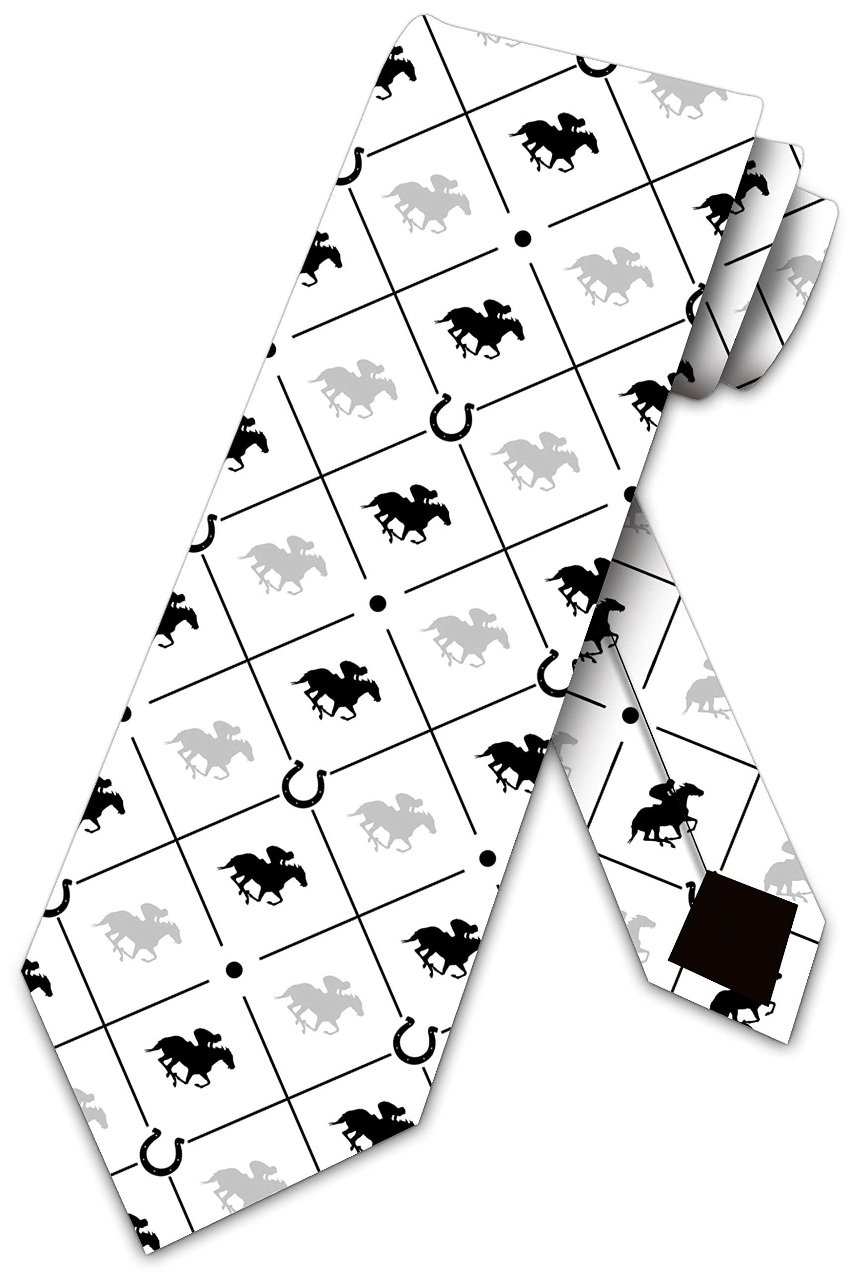 BHHJKK Horse Racing Ties Mens Equestrian Sports Business Necktie