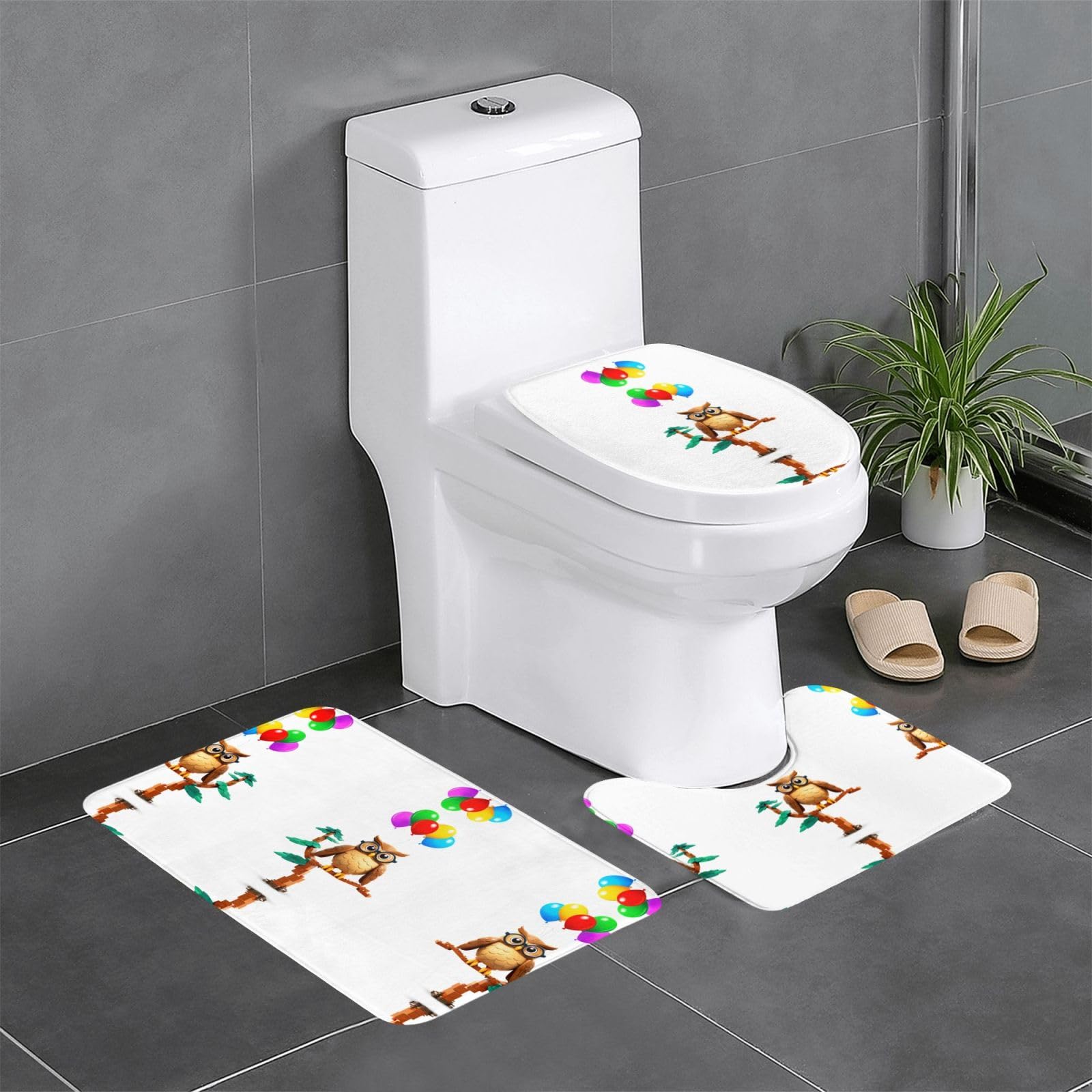 Tapis de salle de bain antidérapant pour WC et baignoire confort quotidien