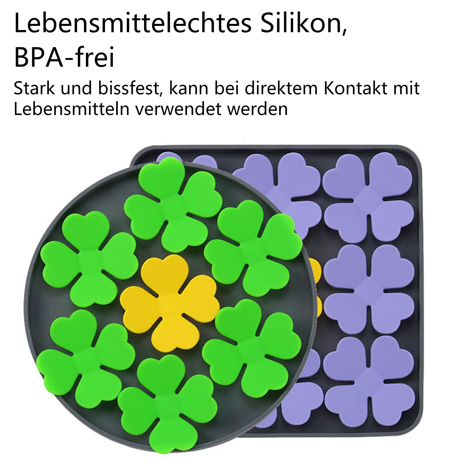 Leckmatte Für Hunde Und Katzen, Silikon-Schnüffelmatte Mit Saugfunktion, Trocken-/Nassfuttermatte, Leckmatte Für Gesunde Essgewohnheiten, Steigerung Der Intelligenz, Geruchstraining
