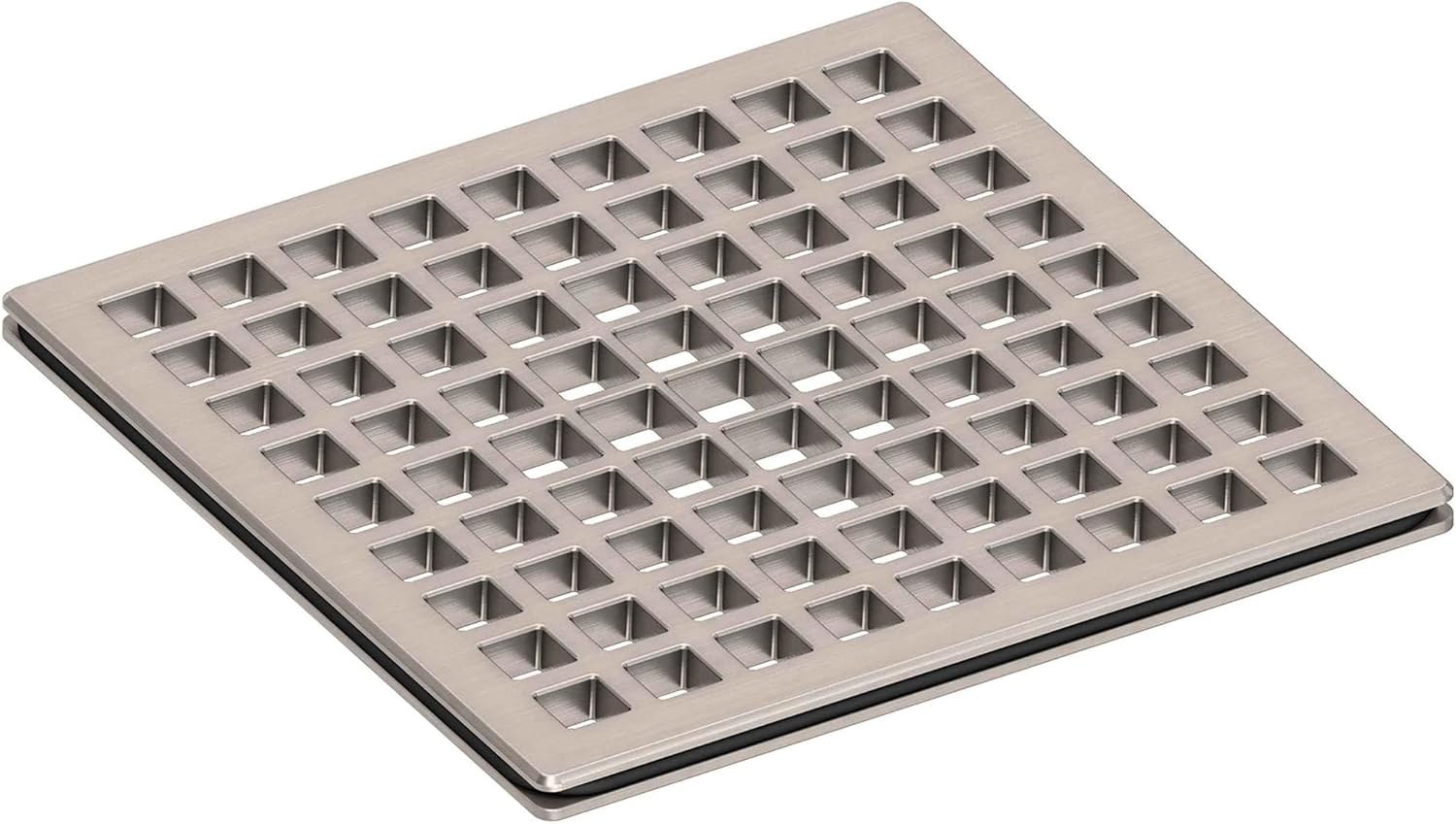 Newport Brass 233-401 Decorative Drains 4" Square Shower Drain Grid, Polished Nickel