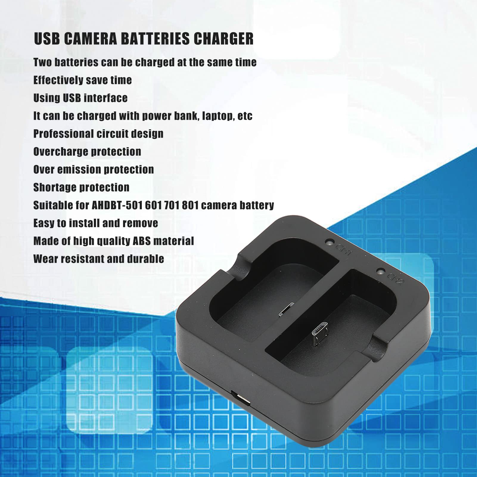 Ersatz V4 Akku 2-Pack 7200mAh für Ring Doorbell 2/3/4 und