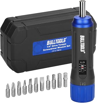 BULLTOOLS Torque Screwdriver Wrench Set, 10 to 70 Inch Pounds Torque Wrench Set for Bike Repairing and Mounting