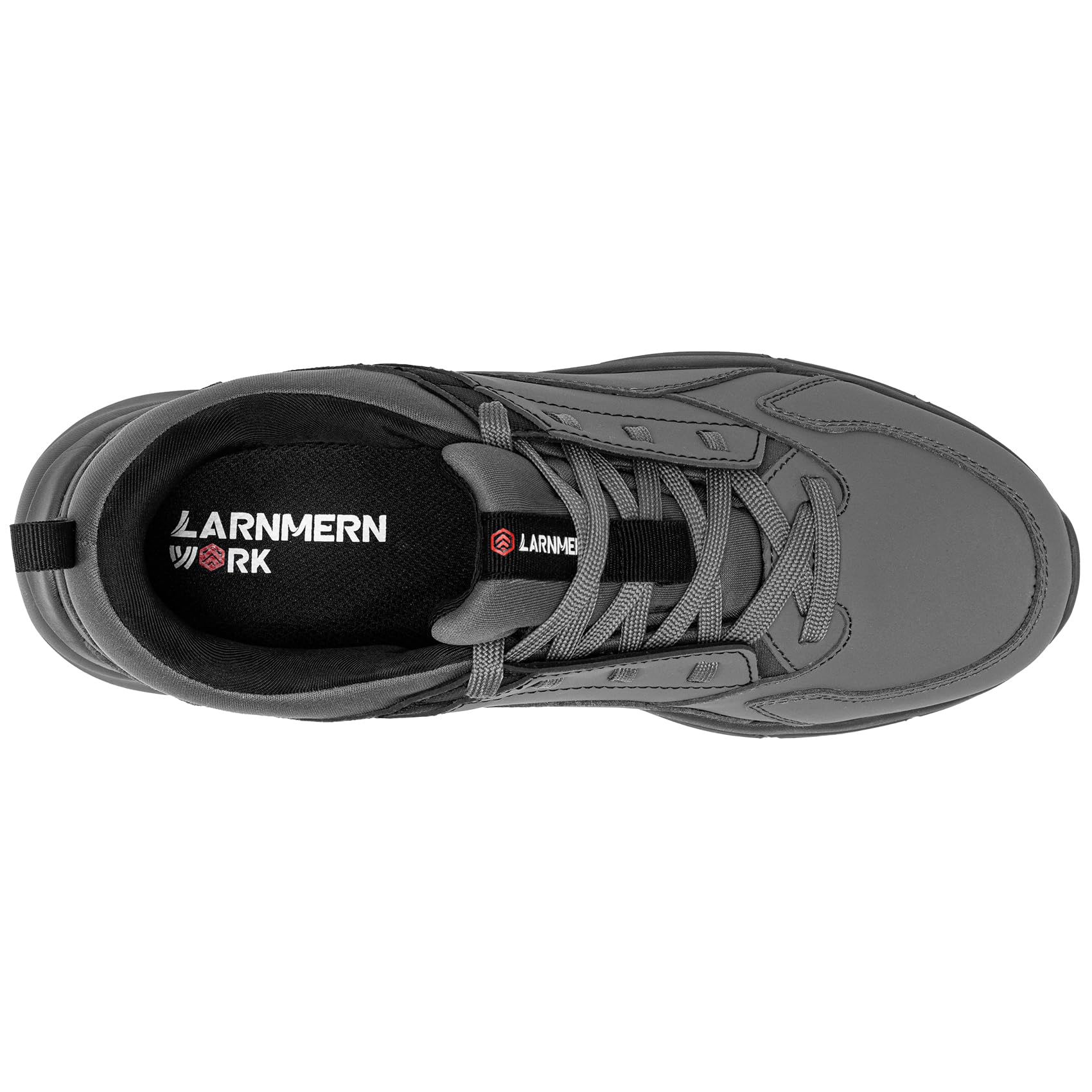 LARNMERN Zapatos Antideslizantes Hombre Zapatos de Cocina Hombre Zapatos Hosteleria Impermeable Zapatillas Antideslizante Cocina Camarero Sanitario,Gris/42 EU