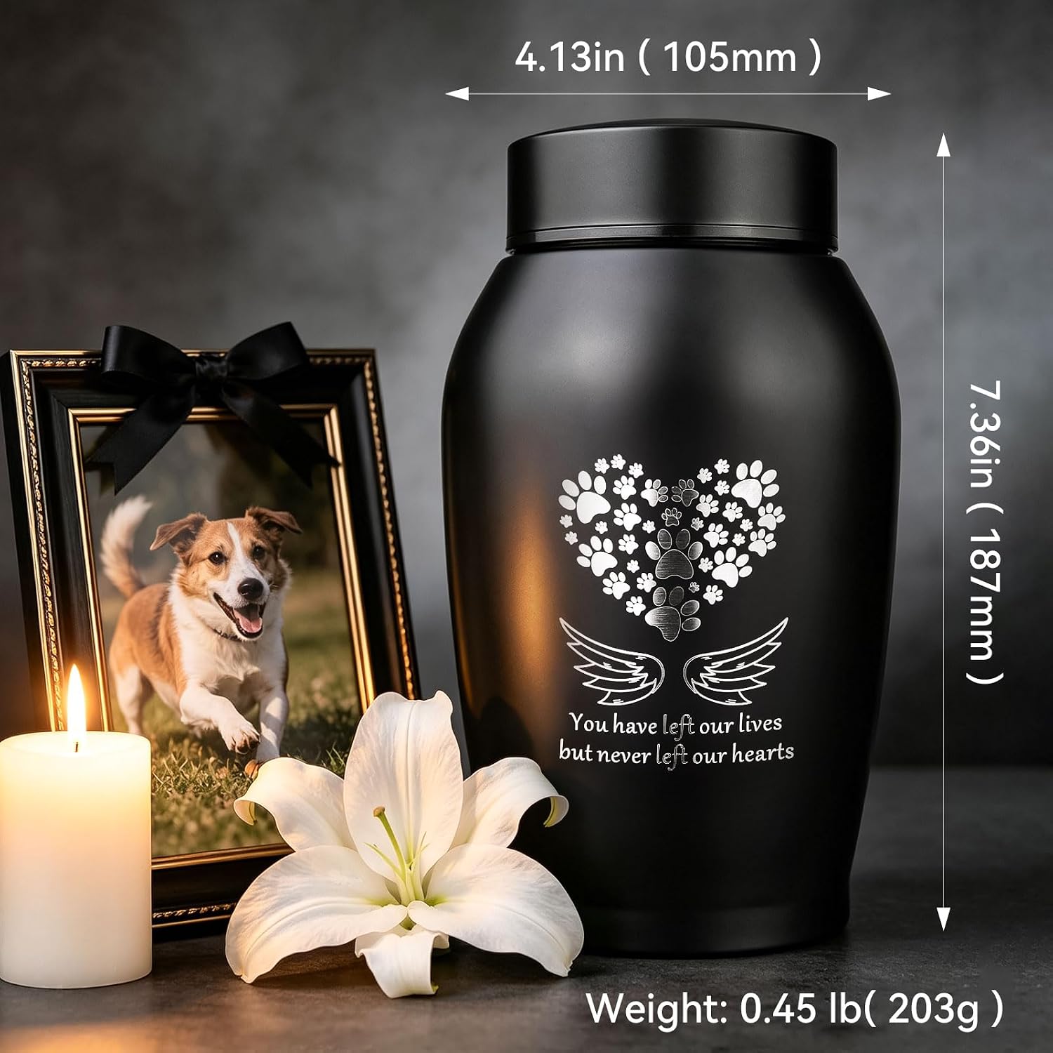 Cremation Urns for Pet Ashes Angel Wings Urn for Funeral Urn for Ashes