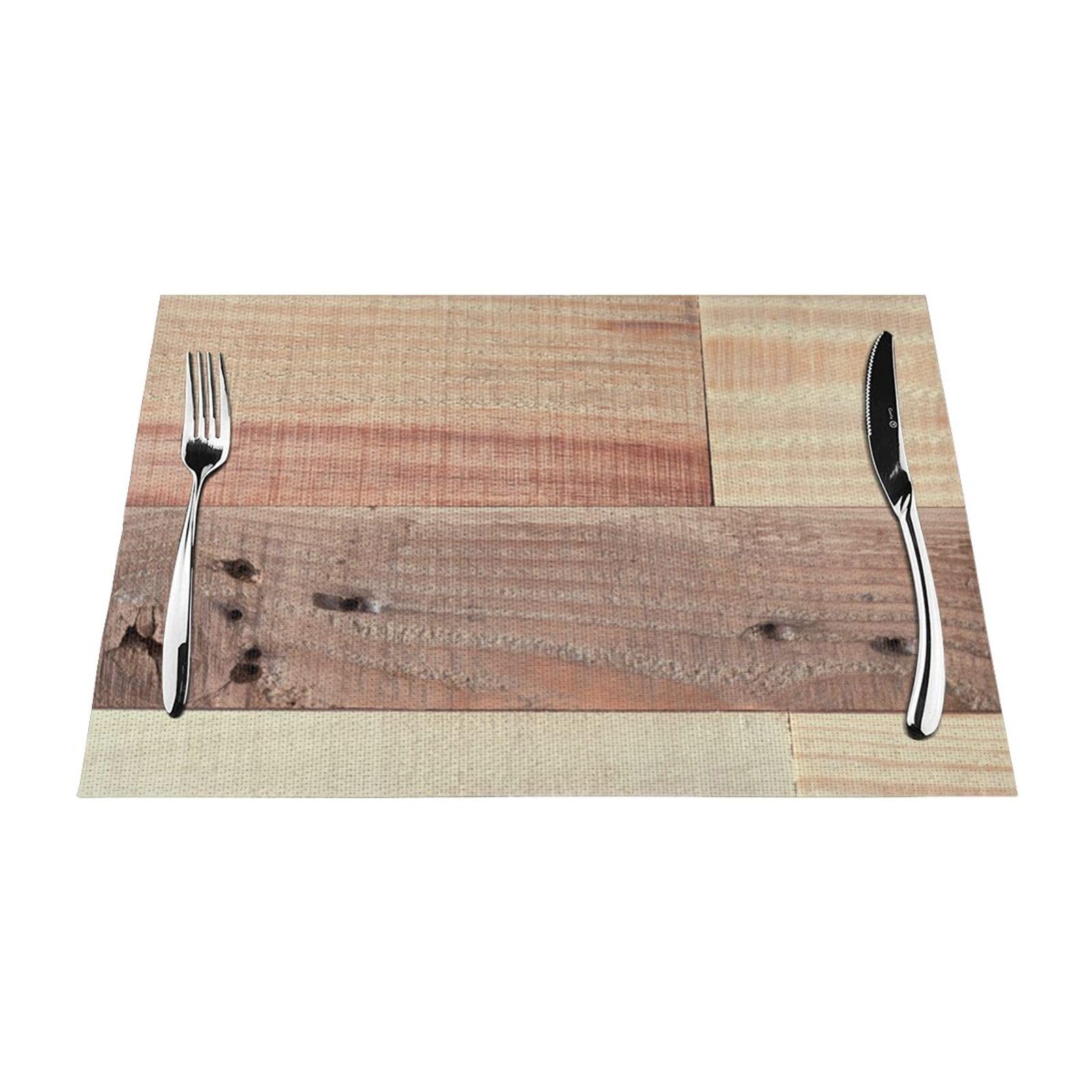 Sets de table imperméables en PVC lavables pour table à manger