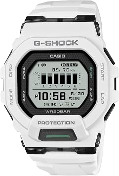 Casio G-Shock Move Step Tracker White Resin Digital MIP Watch GBD200-7