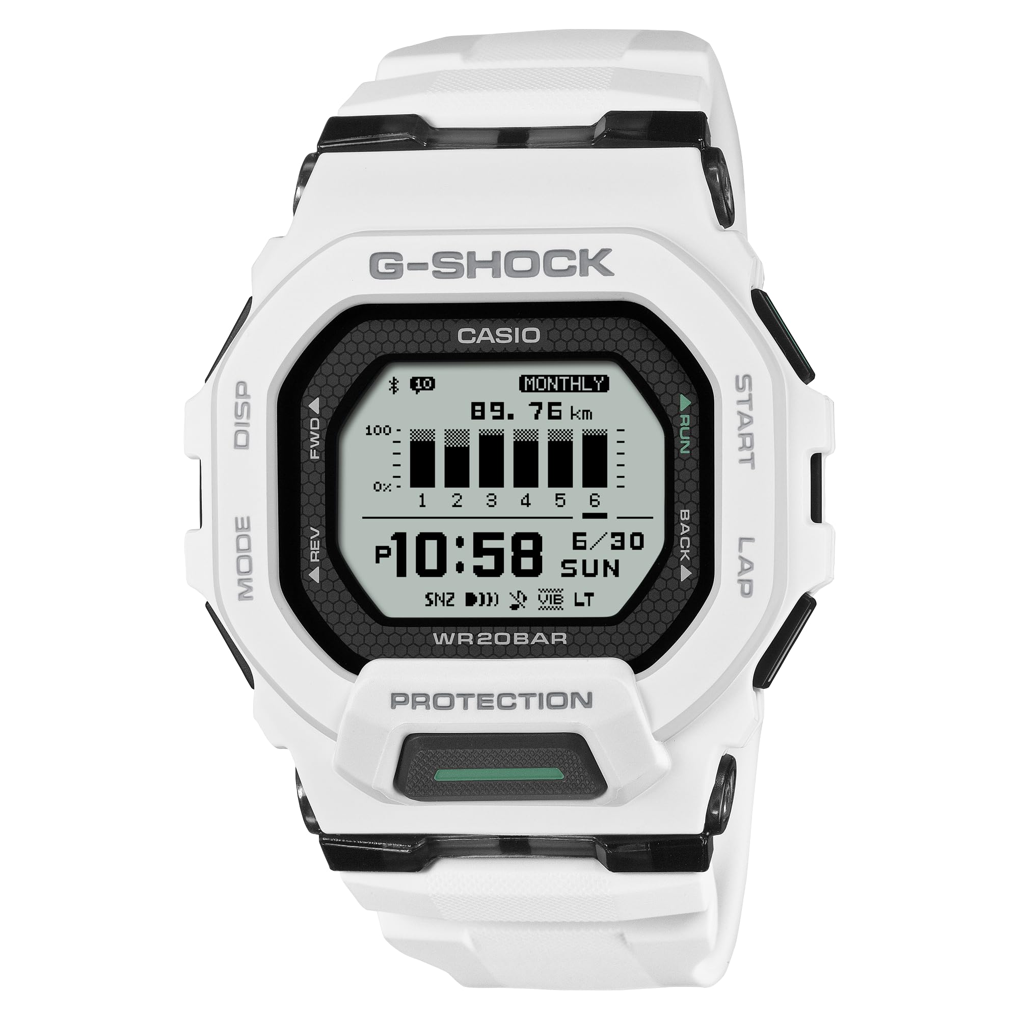 G-SHOCK デジタル腕時計 ブラック/ホワイト G-SHOCK ブラック&ブリリアントホワイト GA-2100WD-1AJF メンズ 電池式