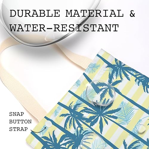 Miniatura 4 de Basurero para automóvil, organizador impermeable para asiento trasero con bolsa colgante para vehículo, viajes, campamento, hojas de palma de