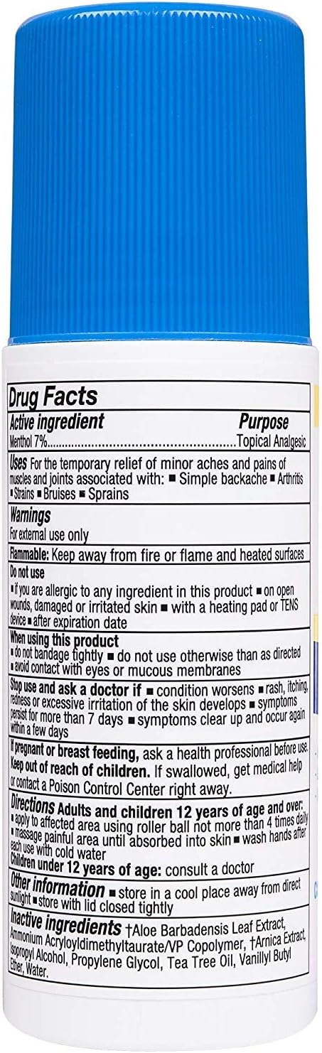 Zim's Max Freeze Pain Relief Roll On, 3 Ounces (Value Pack of 5)