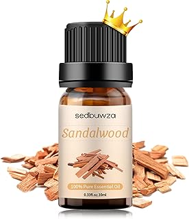 Sedbuwza Sandalwood Essential Oil, Pure Organic Sandalwood Fragrance Oil for Diffuser, Humidifier, Soap, Candle, Perfume