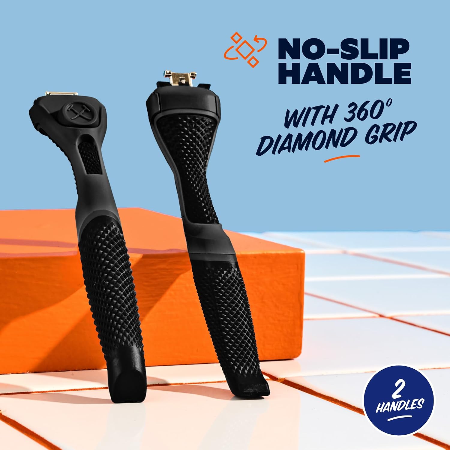 Dollar Shave Club | Black Razor Handles (2 Pack) | DSC Replacement Handles image 5