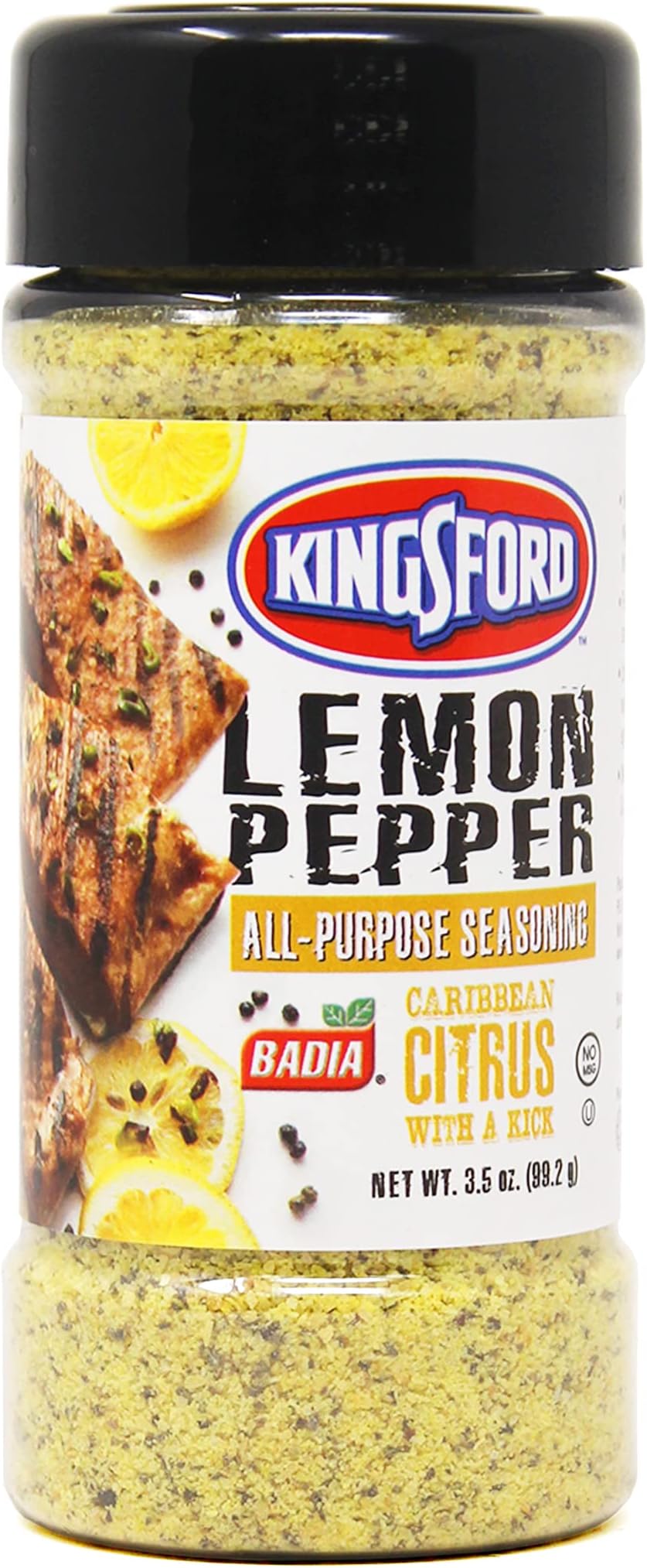 Kingsford Lemon Pepper All-Purpose Seasoning 3.5 oz – Caribbean Citrus & Pepper Blend Flavor with a Kick